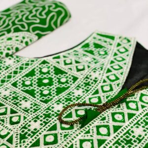 1 Pcs Women Stitched Linen Embroidered Waist Coat AWE - 6