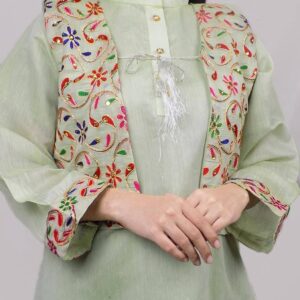 3 Pcs Women Stitched Paper Cotton Suit