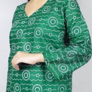 2 Pcs Women Stitched cotton Printed Suit