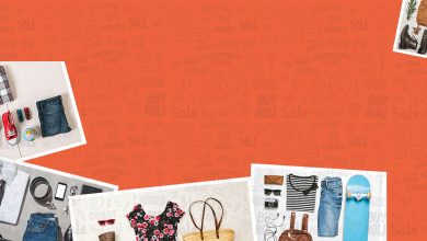 Fashion and accessories flat lay banner