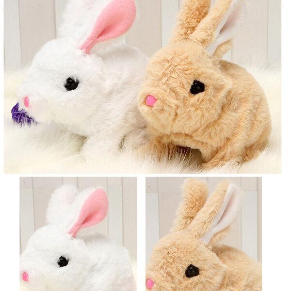Walking Plush Rabbit Toy - Battery-Operated Bunny with Sounds for Kids – photo 2