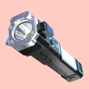rechargeable led torch with safety hammer