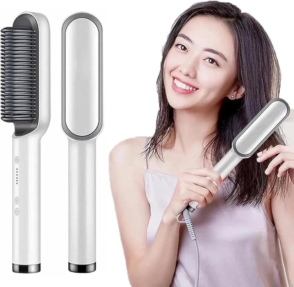 electric hair straightening brush - view 3