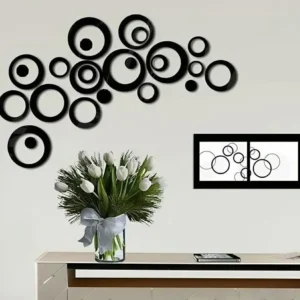 abstract circle wall art set of 24