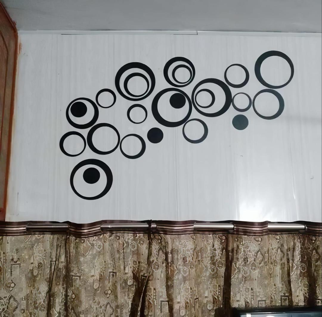 abstract circle wall art set of 24 - view 3