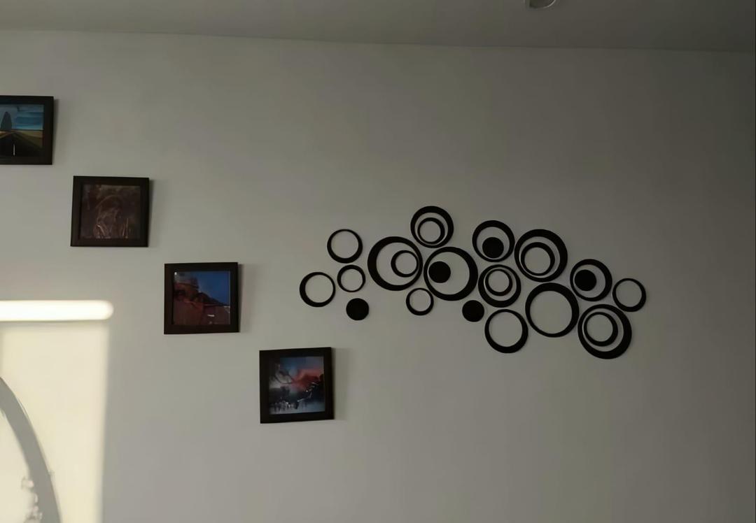 abstract circle wall art set of 24 - view 4