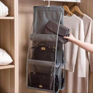 transparent hanging handbag organizer