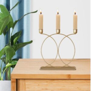 golden candle stand calligraphy design