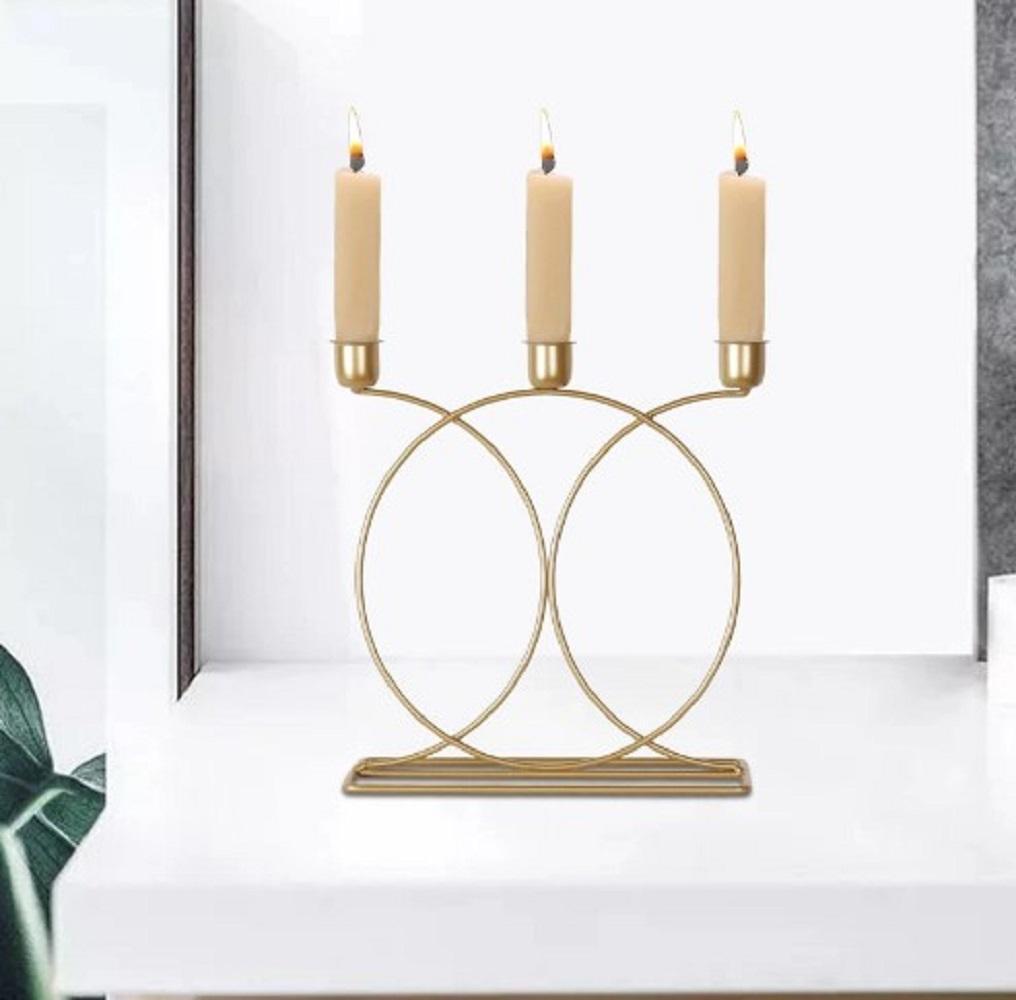 golden candle stand calligraphy design - view 3