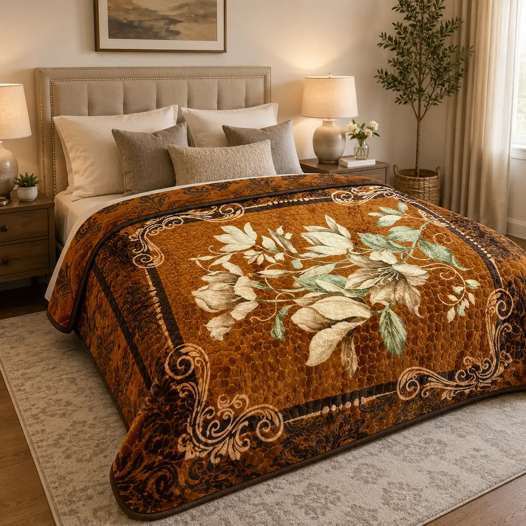 embossed fleece double bed blanket - view 3