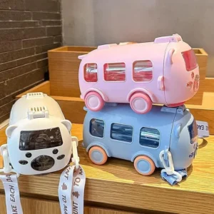 kids bus water bottle