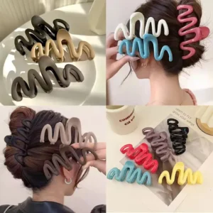 large wave hair clips pack of 6