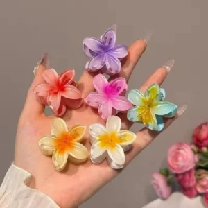 flower hair claw clips set of 6