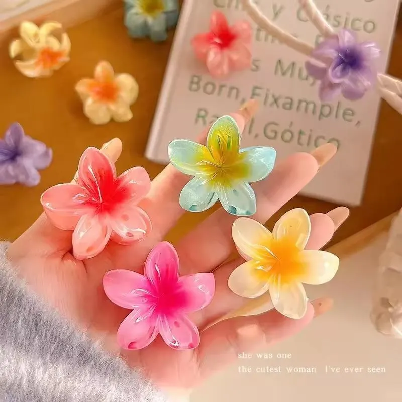 flower hair claw clips set of 6 - view 2