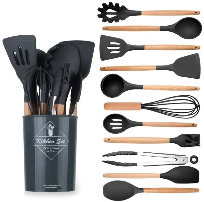 10 piece silicone kitchen utensil set