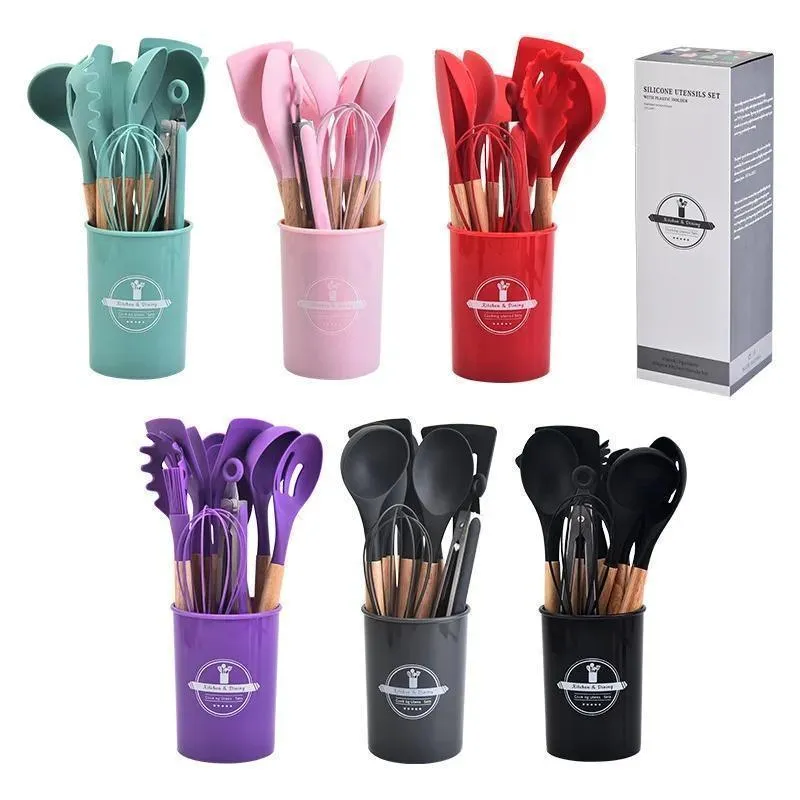 10 piece silicone kitchen utensil set - view 2