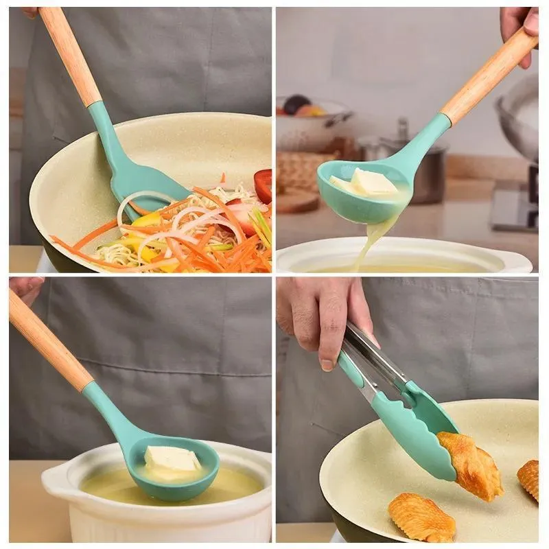 10 piece silicone kitchen utensil set - view 4