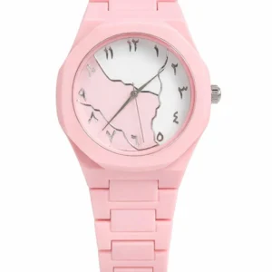 pink analog watch for women