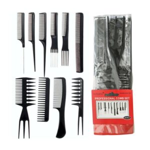 professional hair comb set of 10
