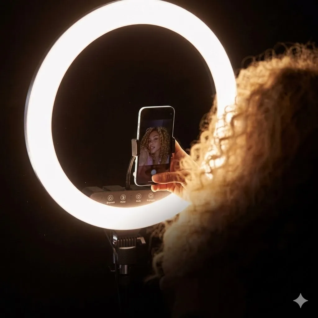 clip on ring light 36 led - view 2