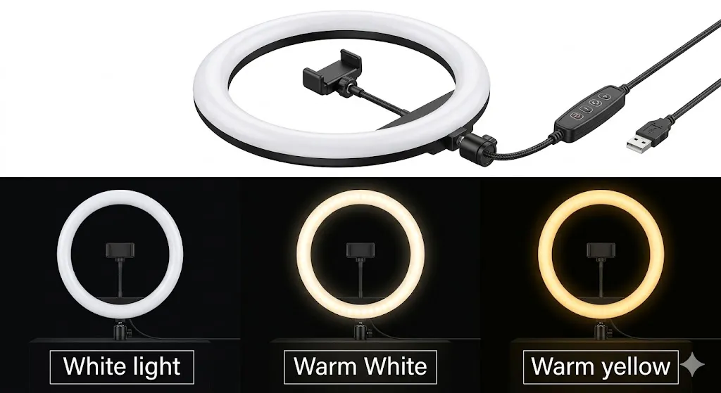 clip on ring light 36 led - view 3
