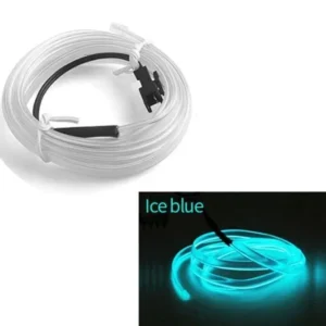 car dashboard neon light ice blue