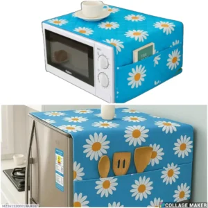 microwave and fridge cover set