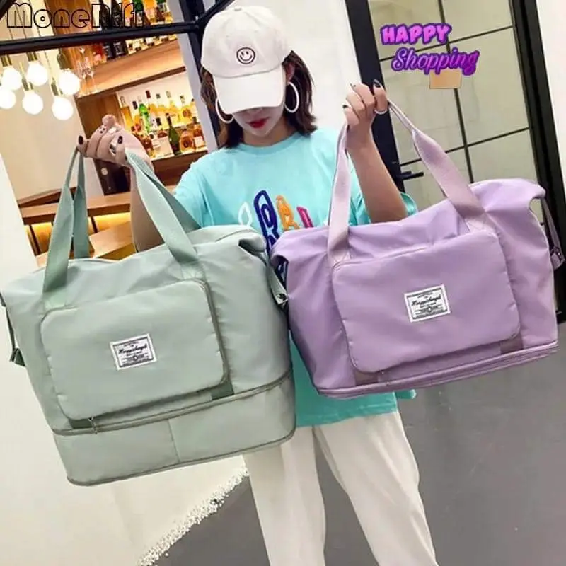 Foldable Travel Duffel Bag - Large Waterproof Bag with Dry & Wet Section – photo 2