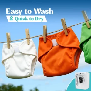 Reusable Baby Cloth Diaper - Washable Adjustable Cotton Nappy