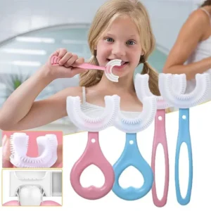 u shaped kids toothbrush