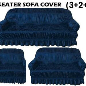 6 seater sofa cover set blue