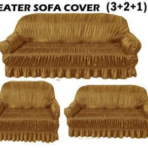 6 seater sofa cover set brown