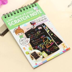rainbow scratch note pad