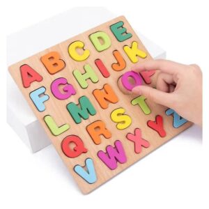 wooden abc puzzle board