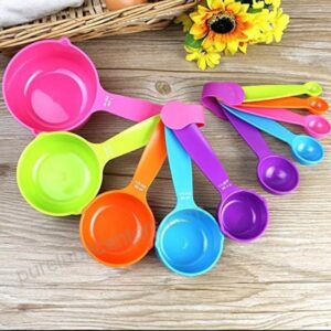 multicolor measuring spoons set