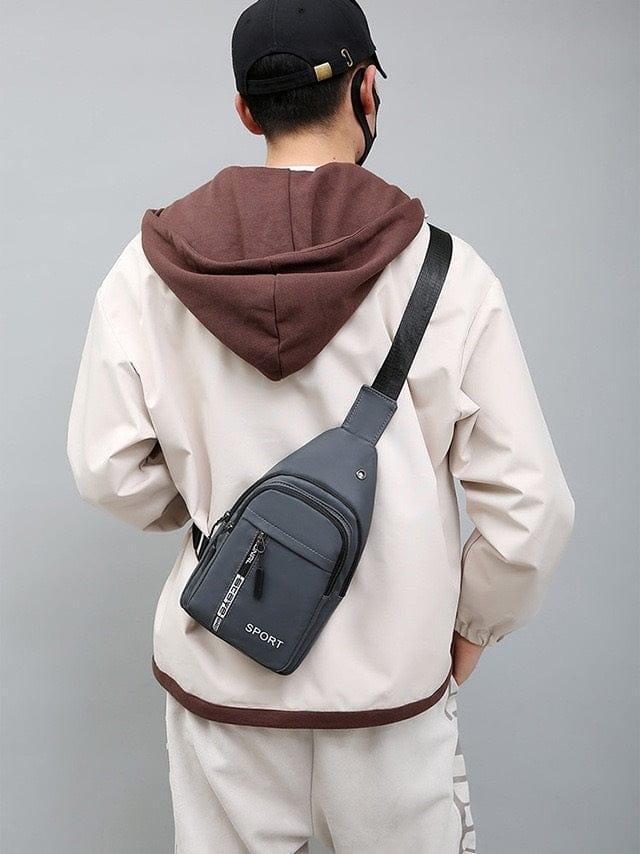 Men's Sling Chest Bag - Lightweight Polyester Crossbody Bag – photo 3