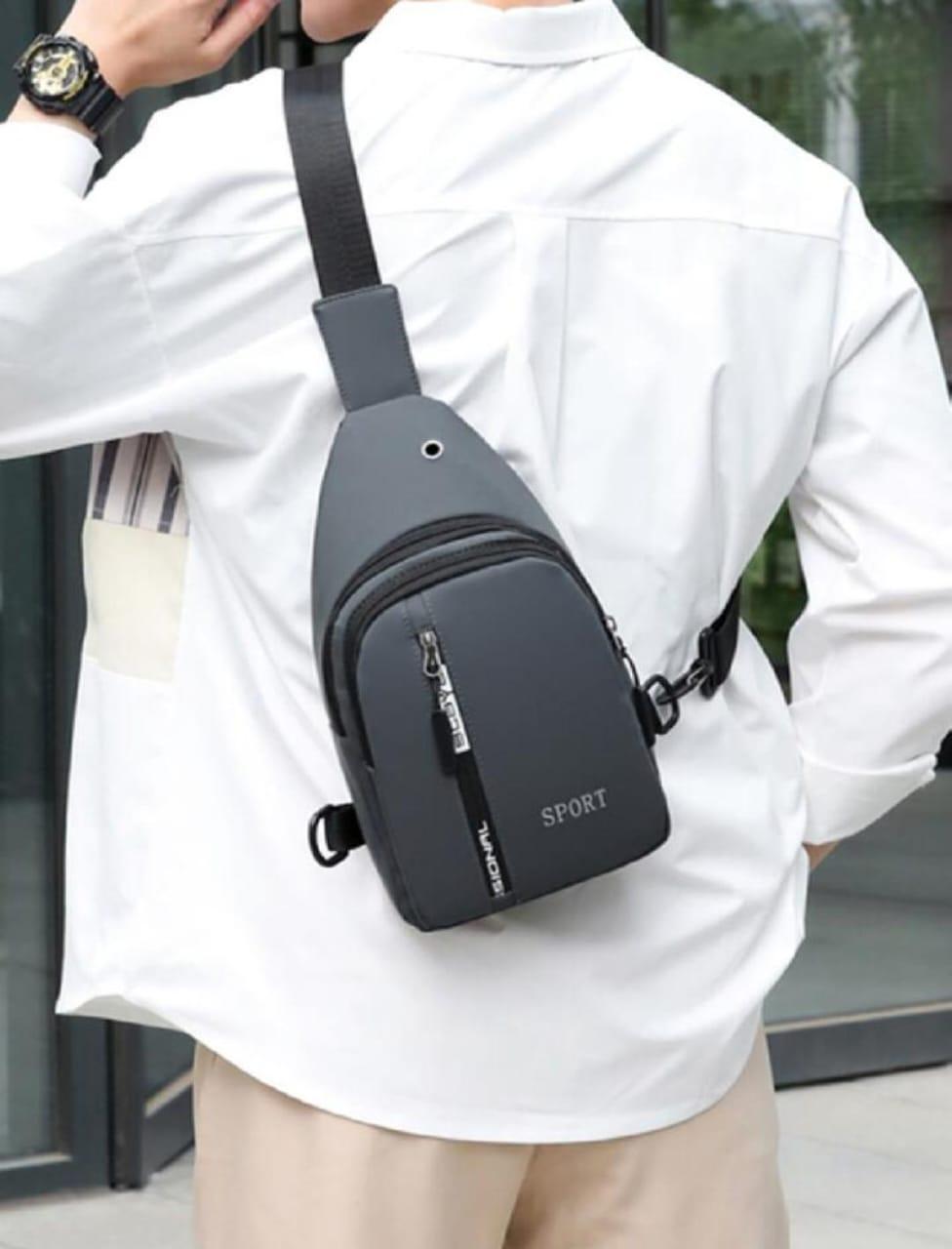 Men's Sling Chest Bag - Lightweight Polyester Crossbody Bag – photo 2