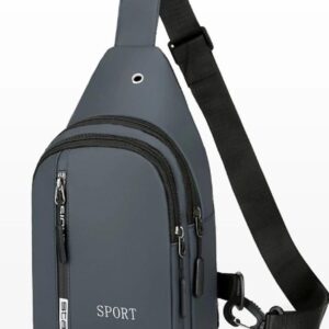 Men's Sling Chest Bag - Lightweight Polyester Crossbody Bag