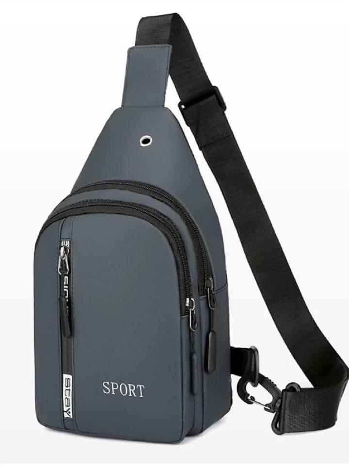 Men's Sling Chest Bag - Lightweight Polyester Crossbody Bag