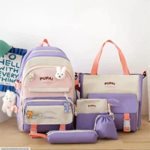 5-Piece Backpack Bag Set - Backpack, Handbag, Chest Bags and Pouch