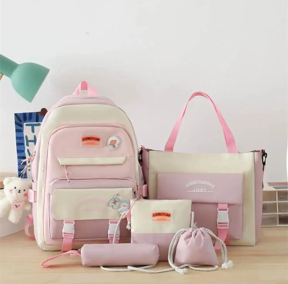 5-Piece Backpack Bag Set - Backpack, Handbag, Chest Bags and Pouch – photo 4