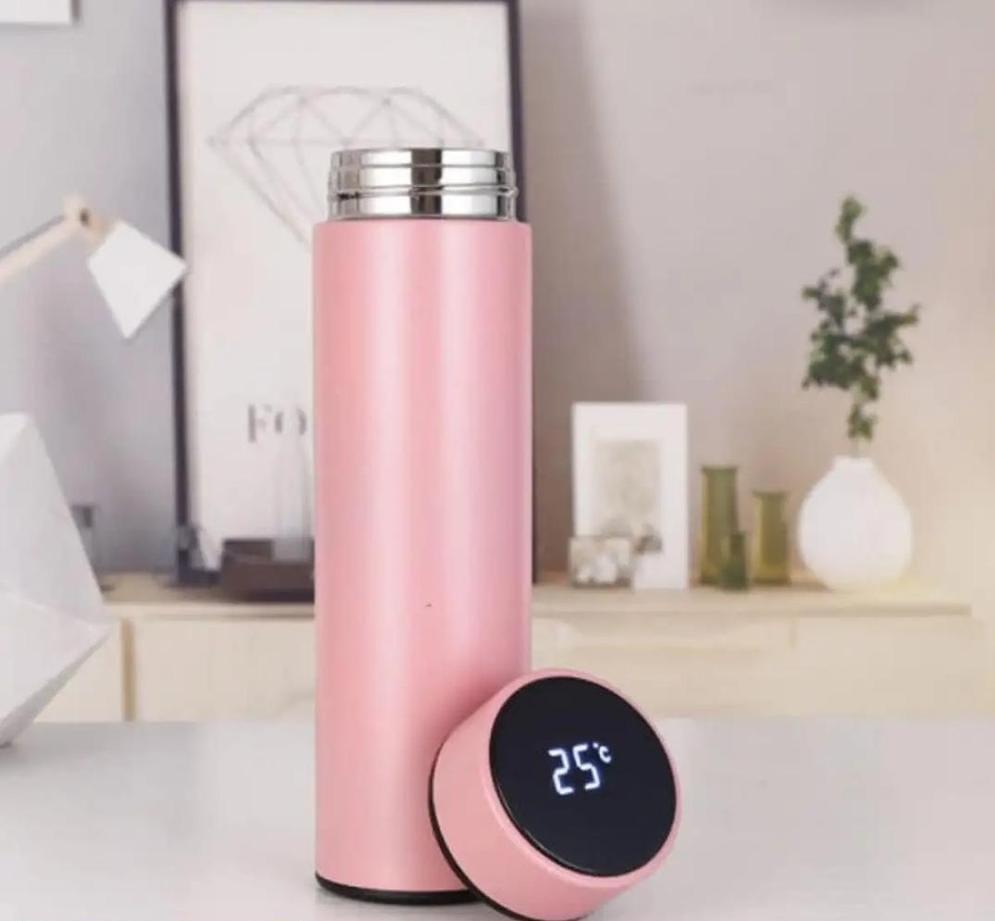 smart thermos bottle with temperature display