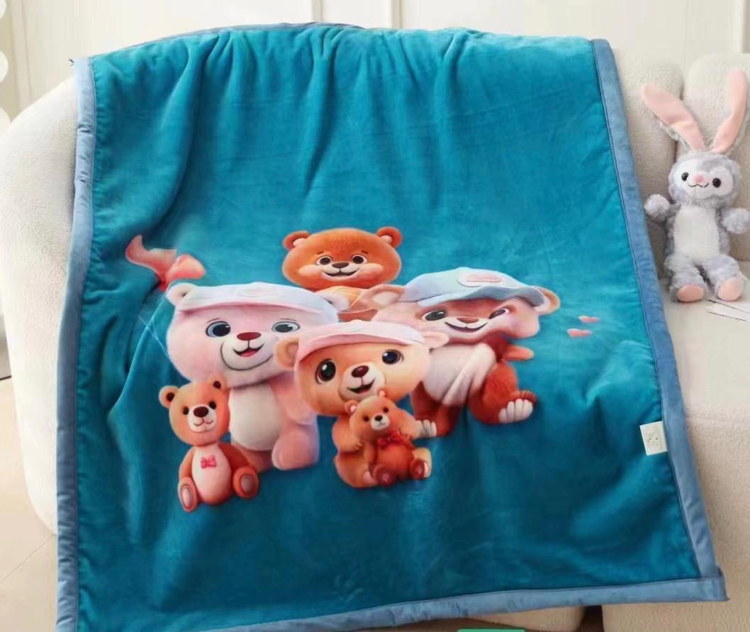 baby printed flannel blanket