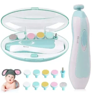 Electric Baby Nail Trimmer with LED Light - Safe Baby Nail File Kit