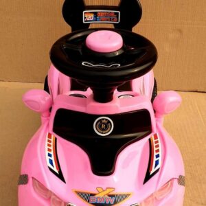pink kids ride on car