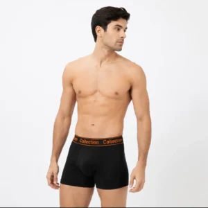 Men's Black Cotton Boxer Briefs - Soft Elastic Waistband (S to XL)