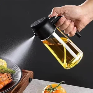 2 in 1 glass oil spray bottle