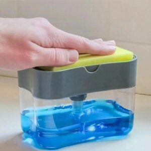 soap pump dispenser with sponge holder